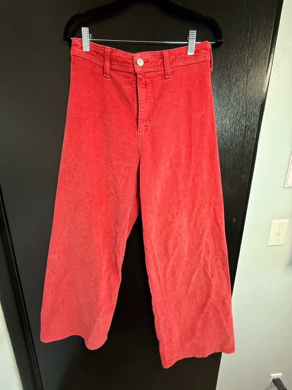 Universal Thread Sailor Wide Leg Corduroy Pants Women’s 6R Red High Rise